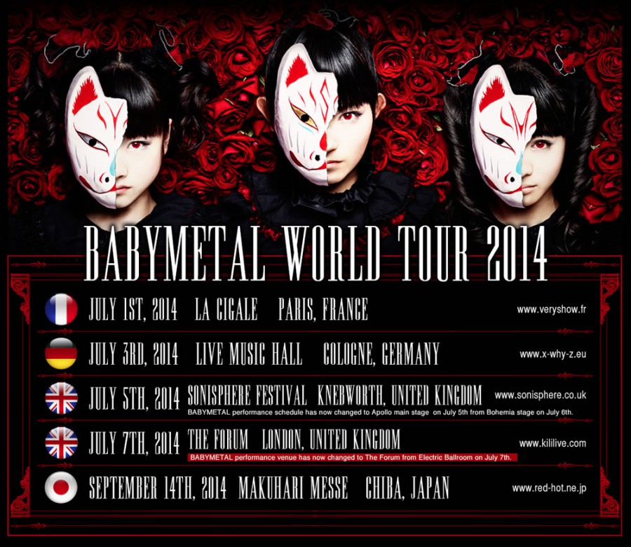 BABYMETAL WORLD TOUR 2014 APOCALYPSE - ミュージック