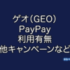 GEO ゲオ PayPay