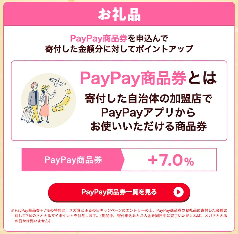 さとふるで最大14%のさとふるポイント付与「メガさとふるの日キャンペーン」開催中